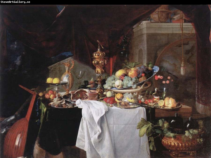 Jan Davidz de Heem Table with desserts